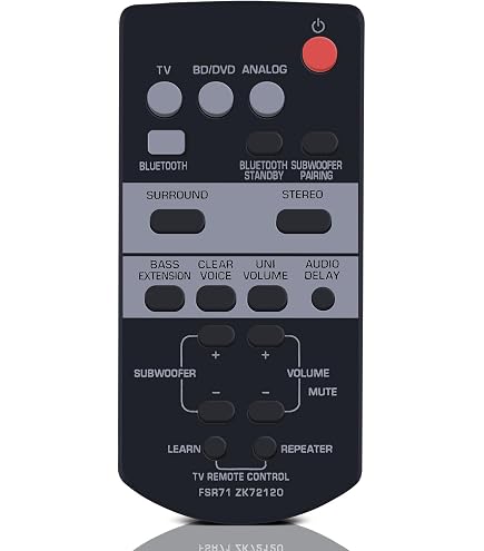 Amazon | サウンドバーリモコンVAF7650 for YAMAHA ヤマハサウンドバー